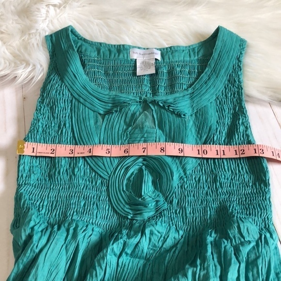 Soft Surroundings teal dress size PXS EUC - Picture 7 of 7